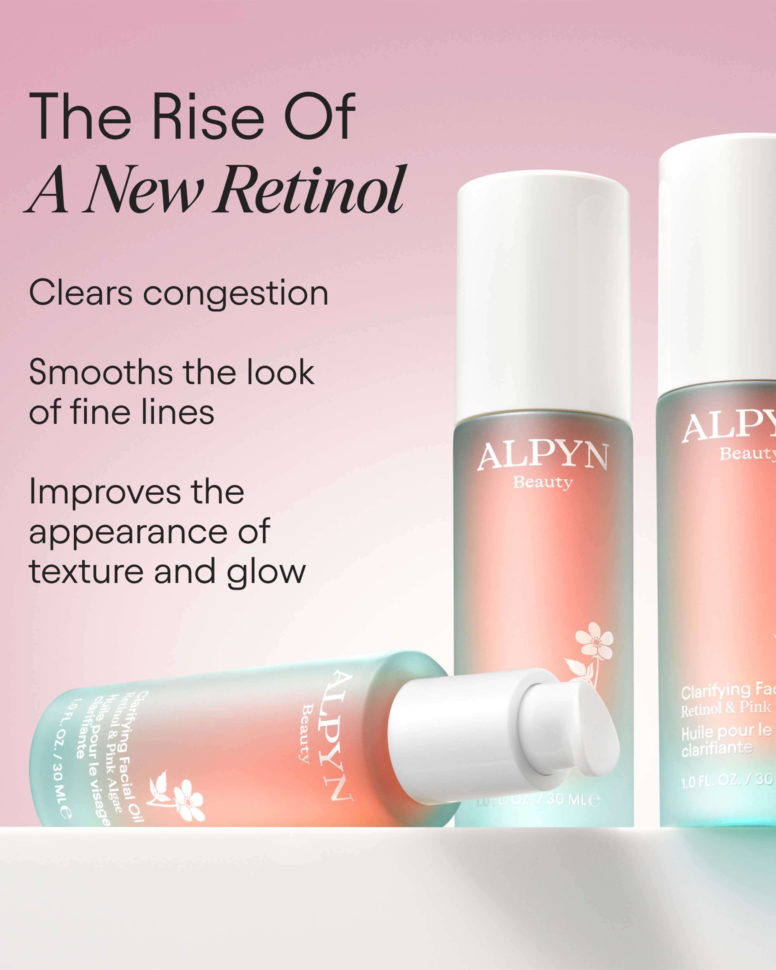 Clarifying Facial Oil with Retinol & Pink Algae