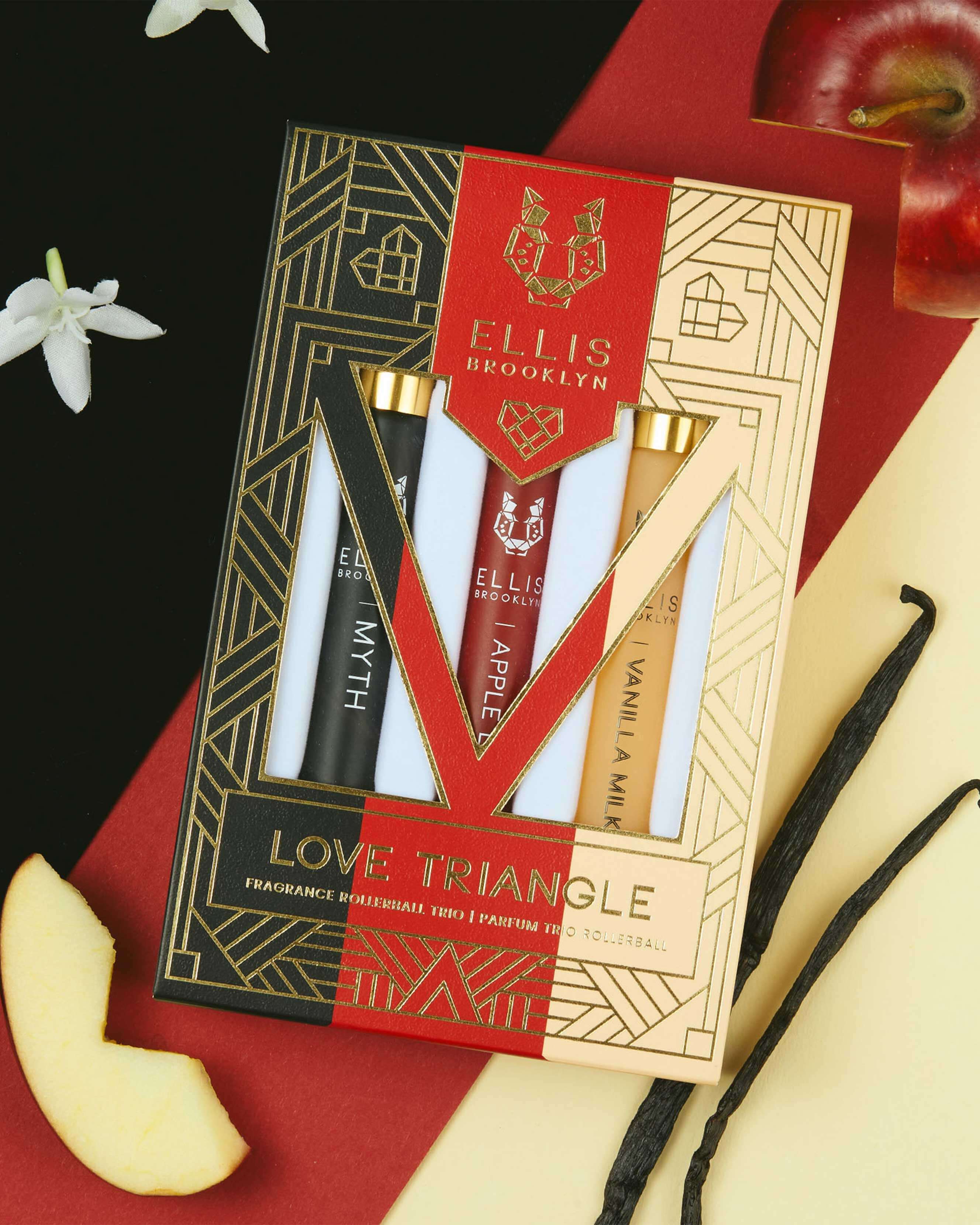 LOVE TRIANGLE Fragrance Rollerball Trio