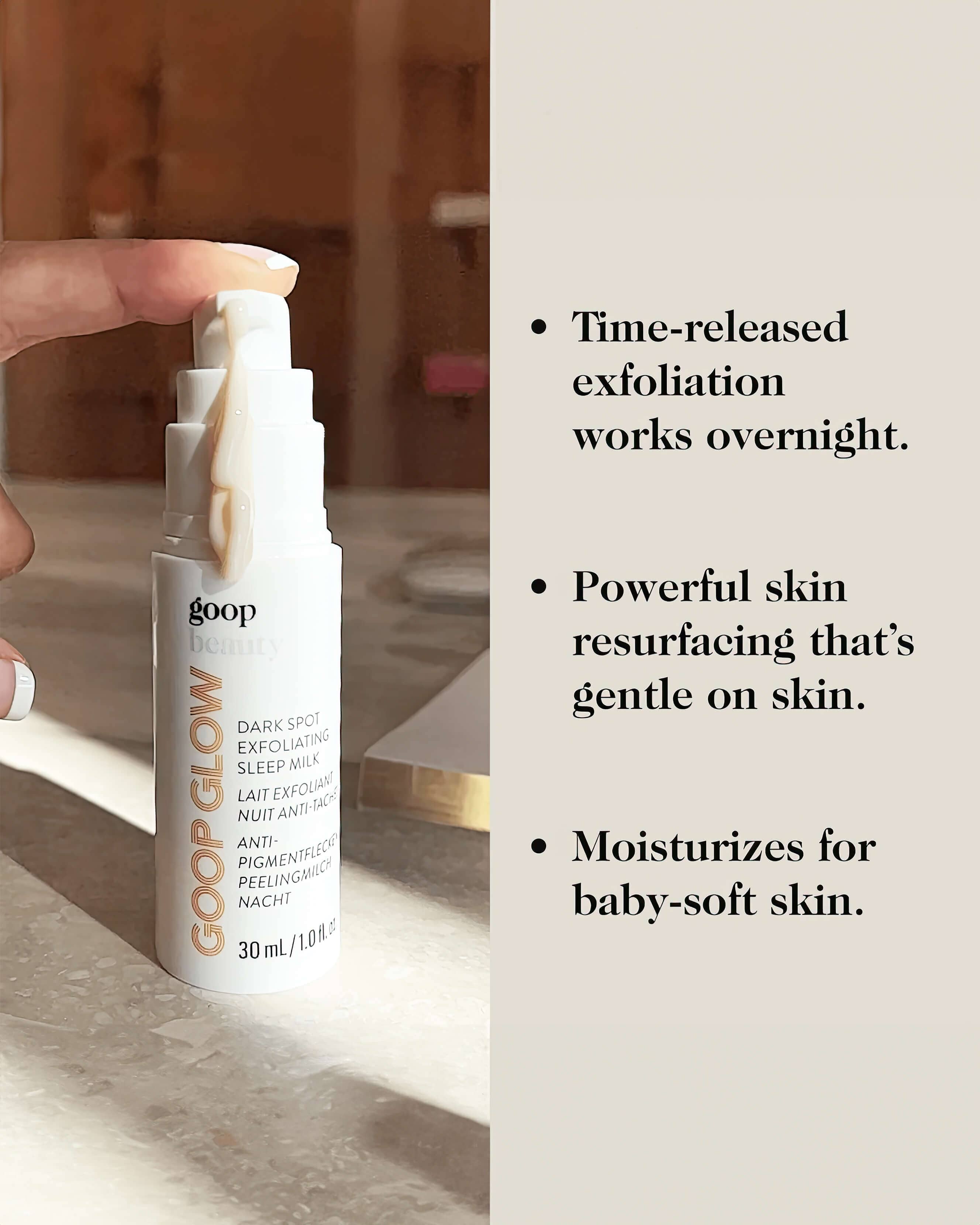 GOOPGLOW Dark Spot Exfoliating Sleep Milk