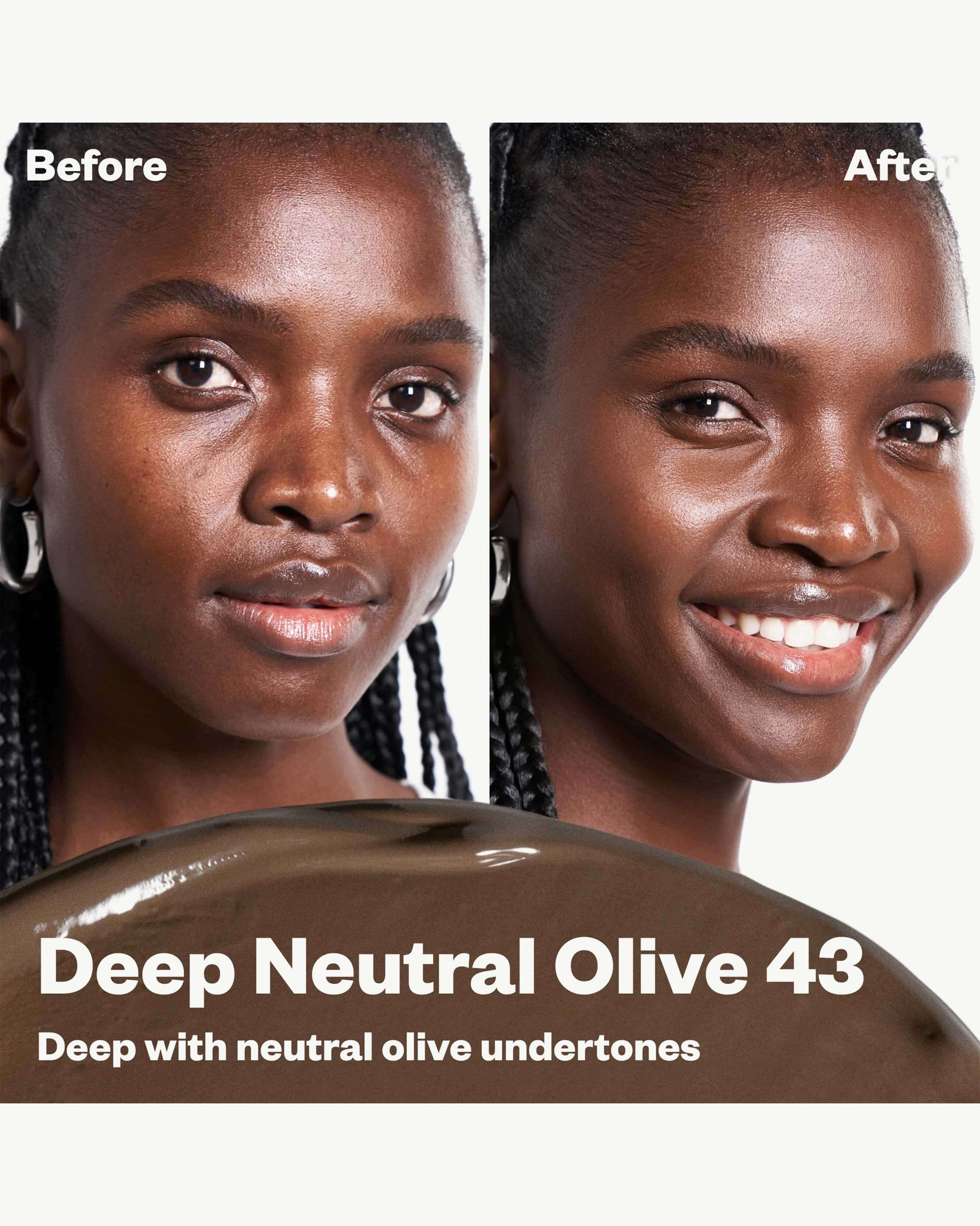 Deep Neutral Olive 43 (deep with neutral olive undertones)