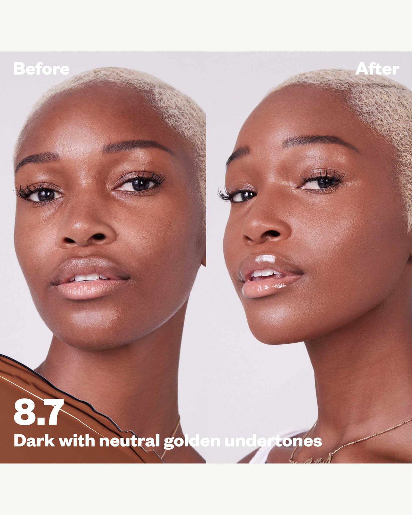 Tone 8.7 N (deep with neutral golden undertones)