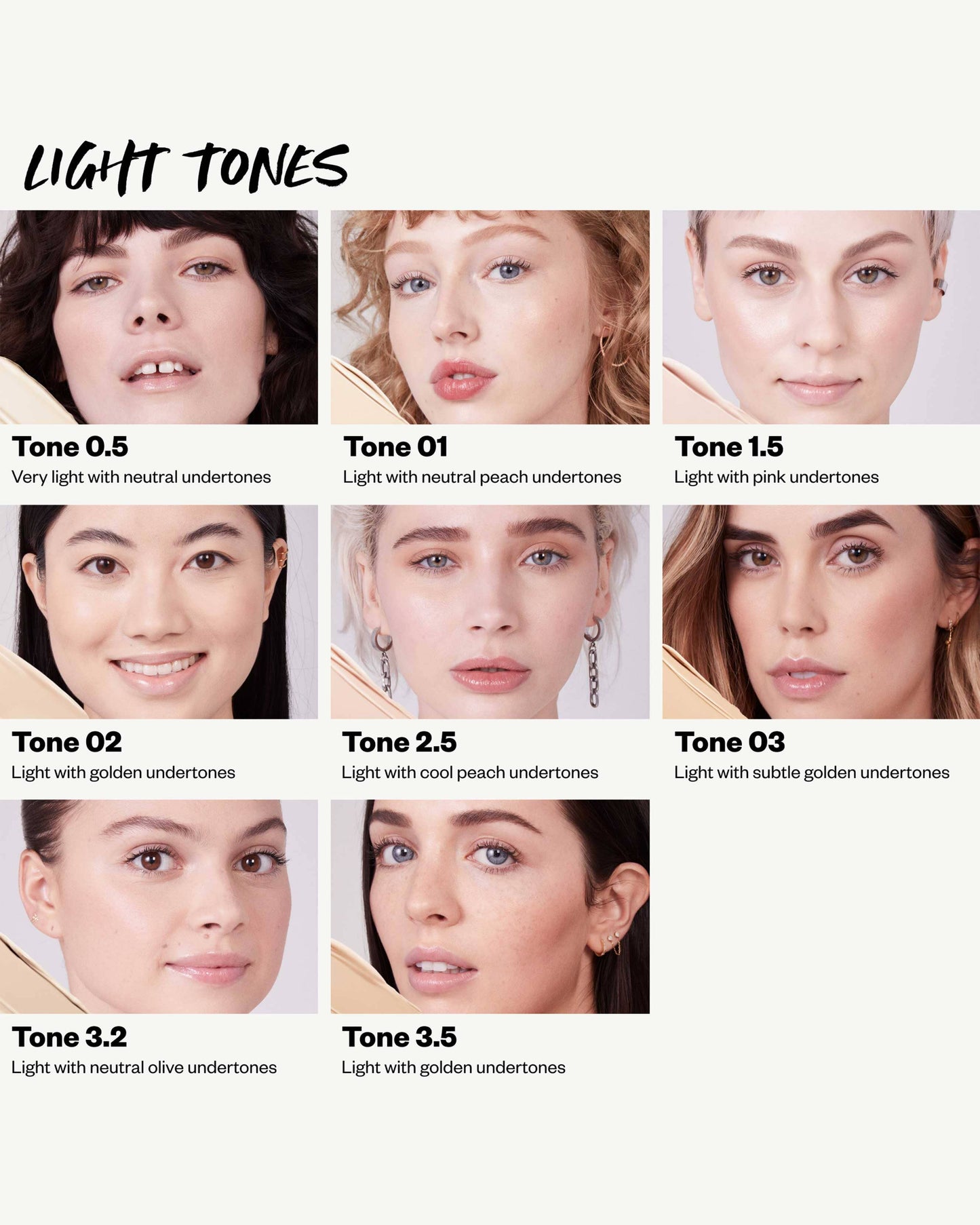 Tone 01 N (light with neutral peach undertones)