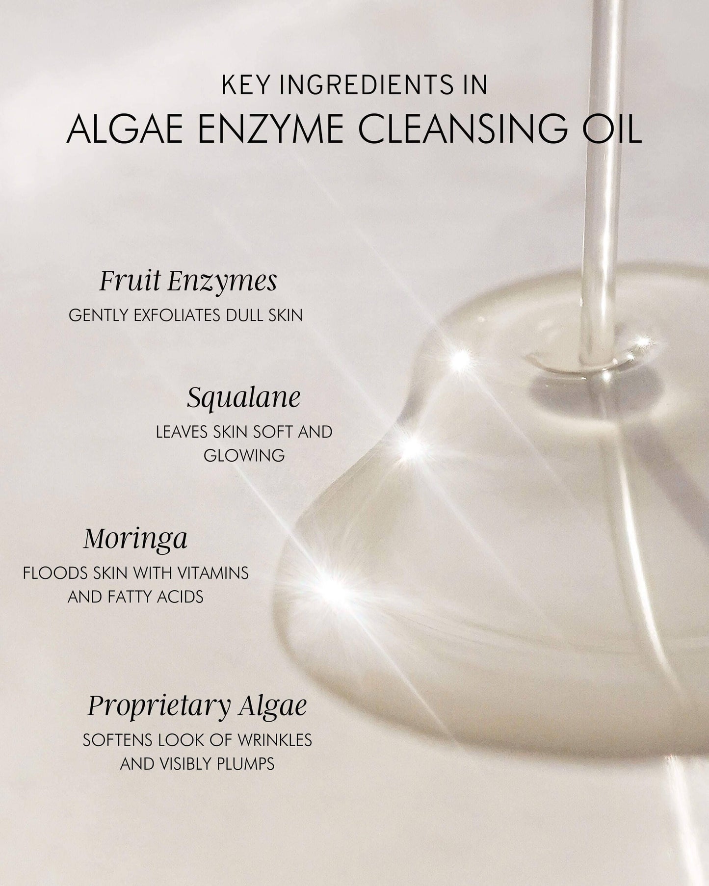 Chia + Moringa Algae Enzyme Cleansing Oil