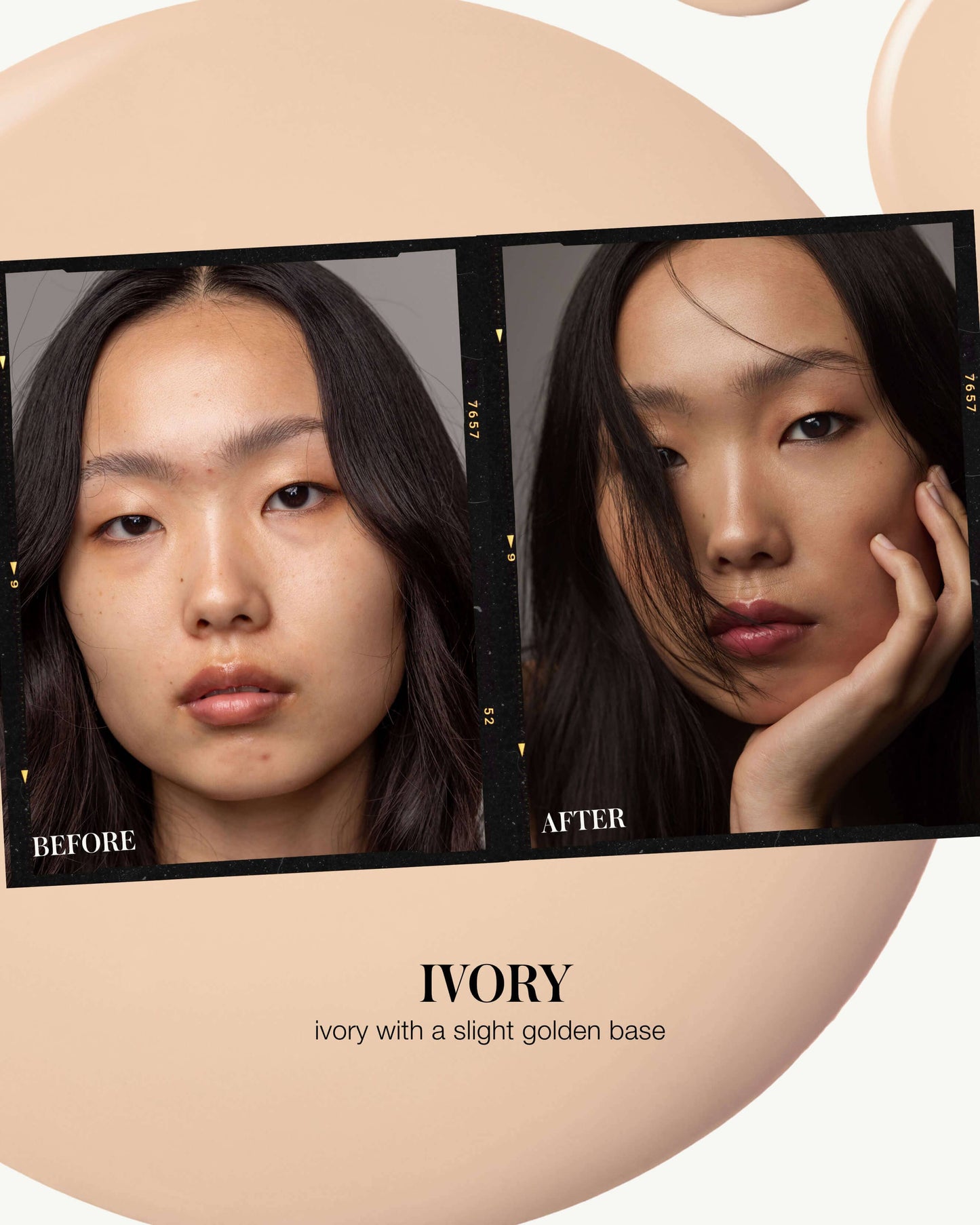 Ivory (ivory with a slight golden base)