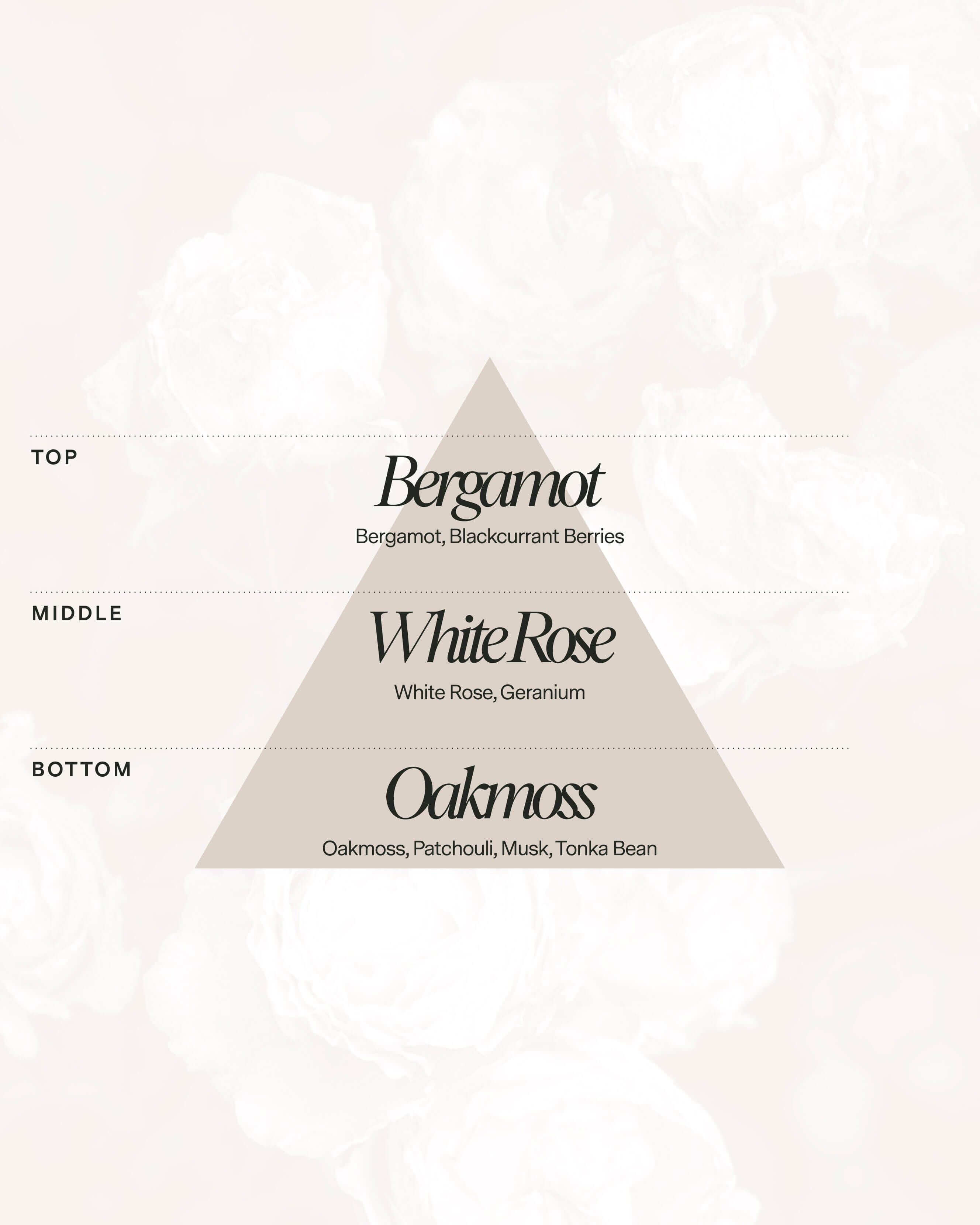 No 01 — Bergamot, White Rose, Oakmoss