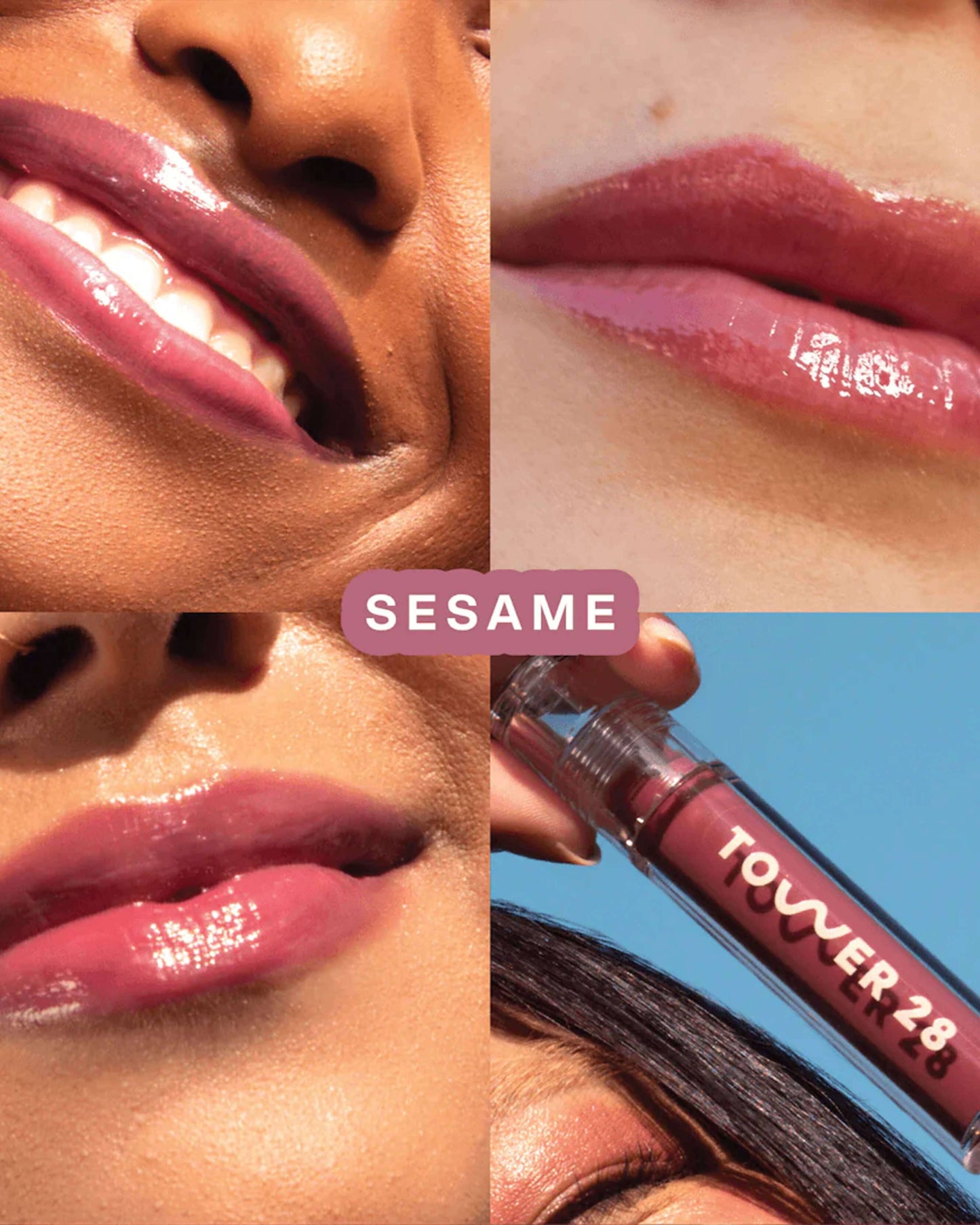 Sesame (semi-sheer, milky mauve)