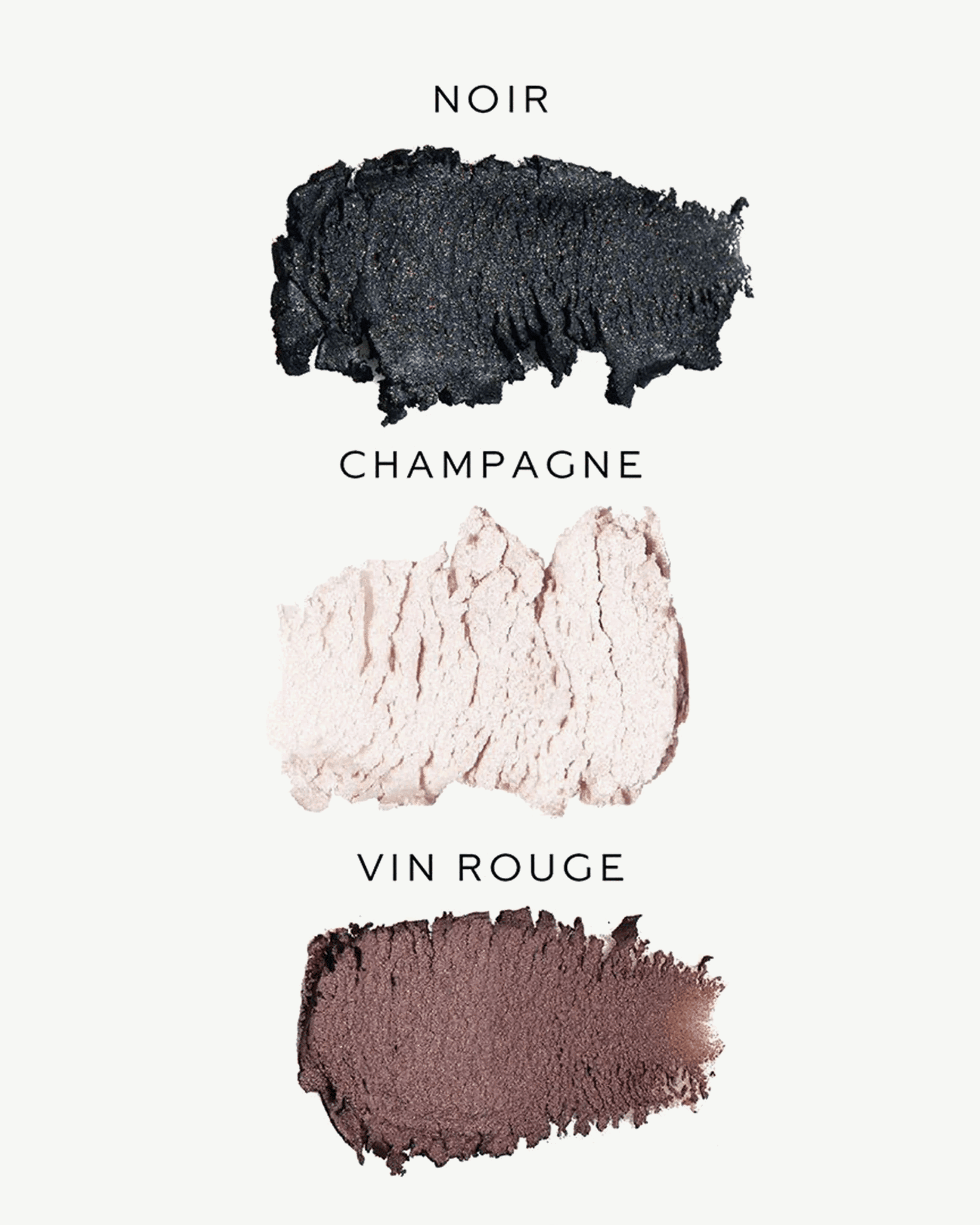 Les Nuits (rich black, burgundy, iridescent pink)