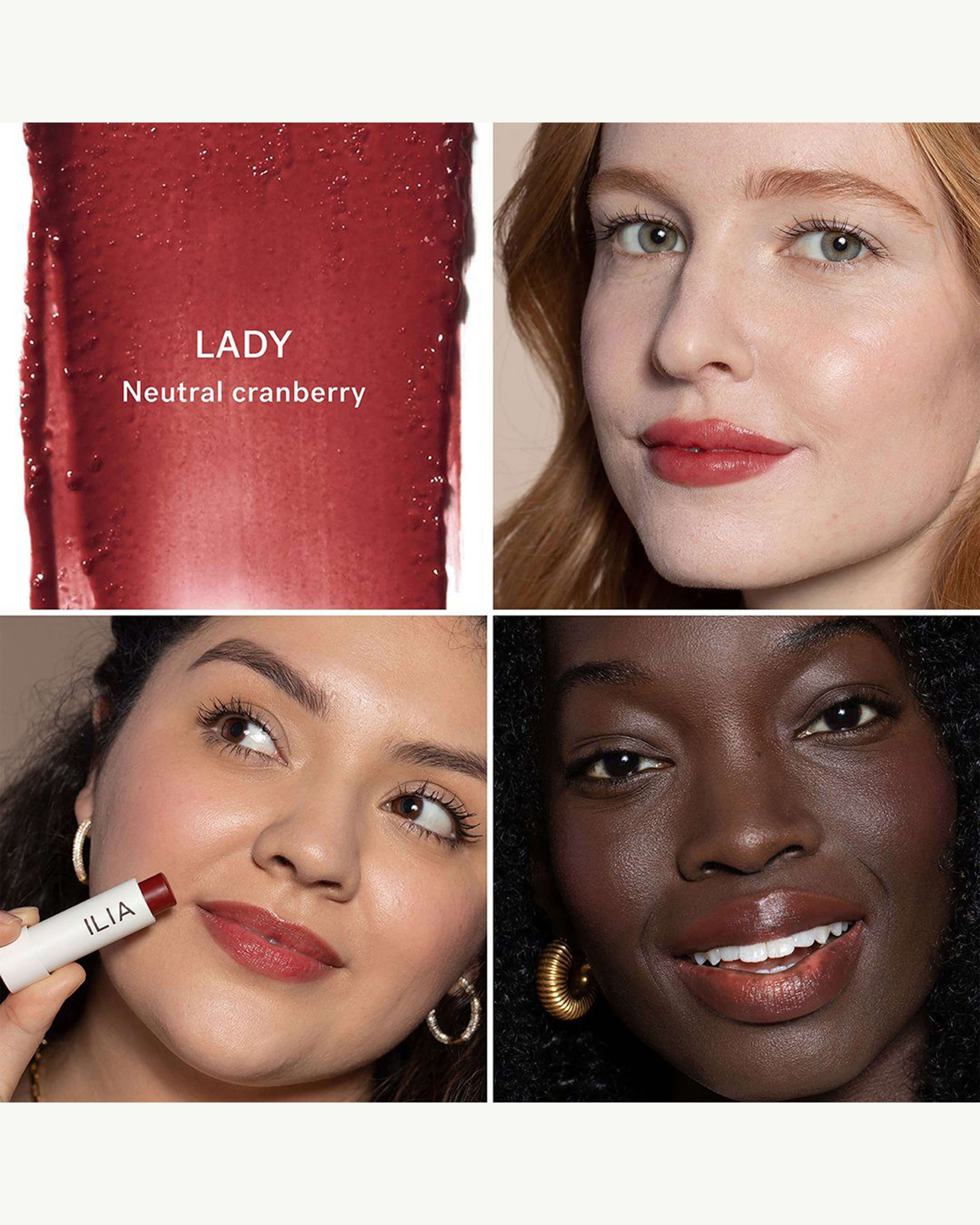 Lady (cranberry with neutral undertones)